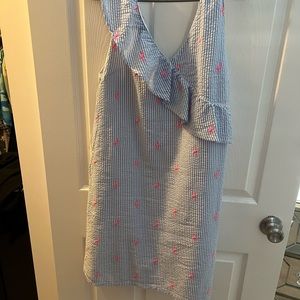Crown N Ivy seersucker dress with pockets